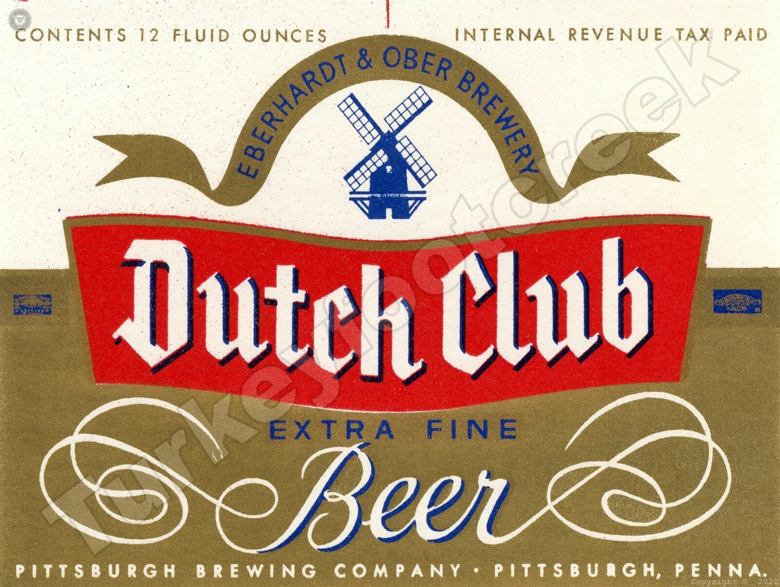 Dutch Club Extra Fine Beer Label 9\
