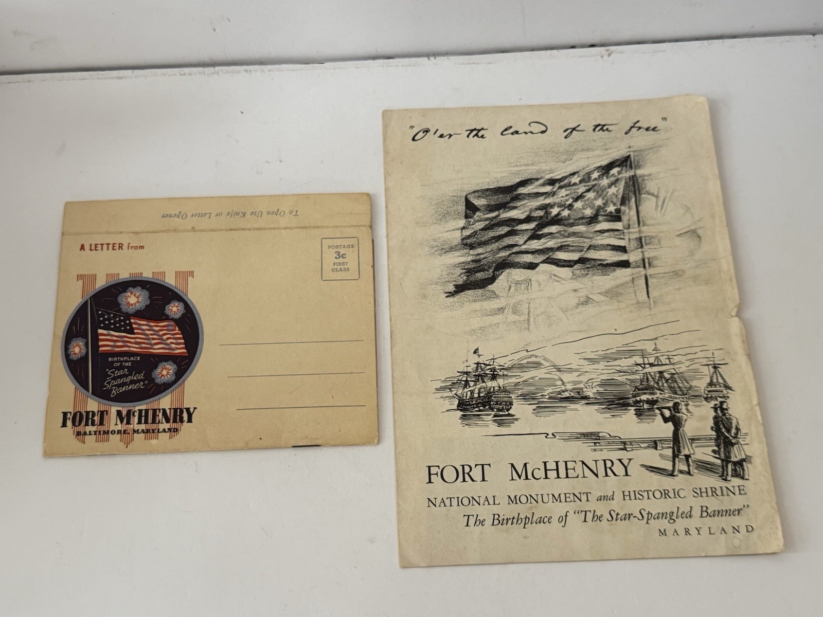Vintage 1949 Fort McHenry National Monument Booklet Maryland Star Vintage 1949 Fort McHenry National Monument Booklet Maryland Star