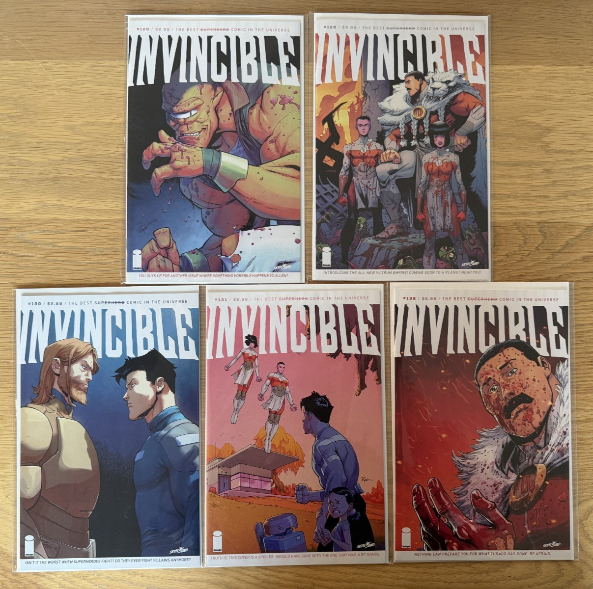 INVINCIBLE # 128 - 133 - FIRST PRINTS