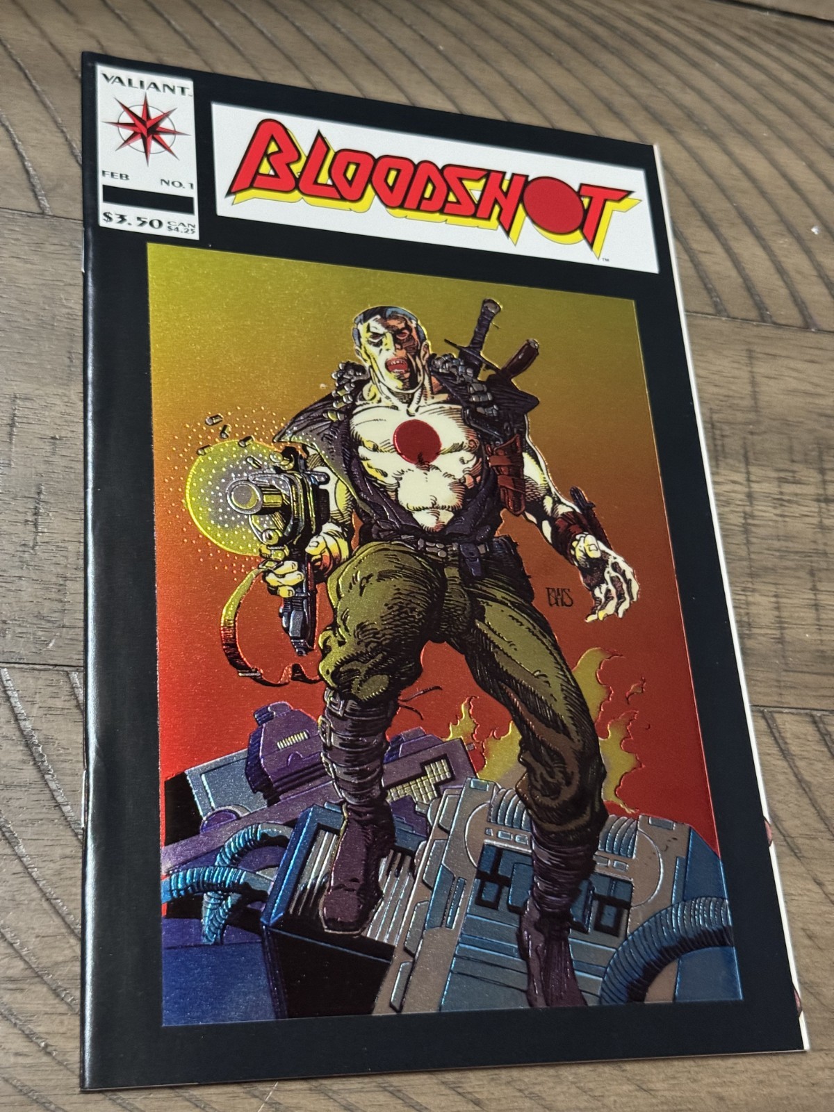 ✨ BLOODSHOT #1 Chromium Cover (1993)  Valiant Comics * VG
