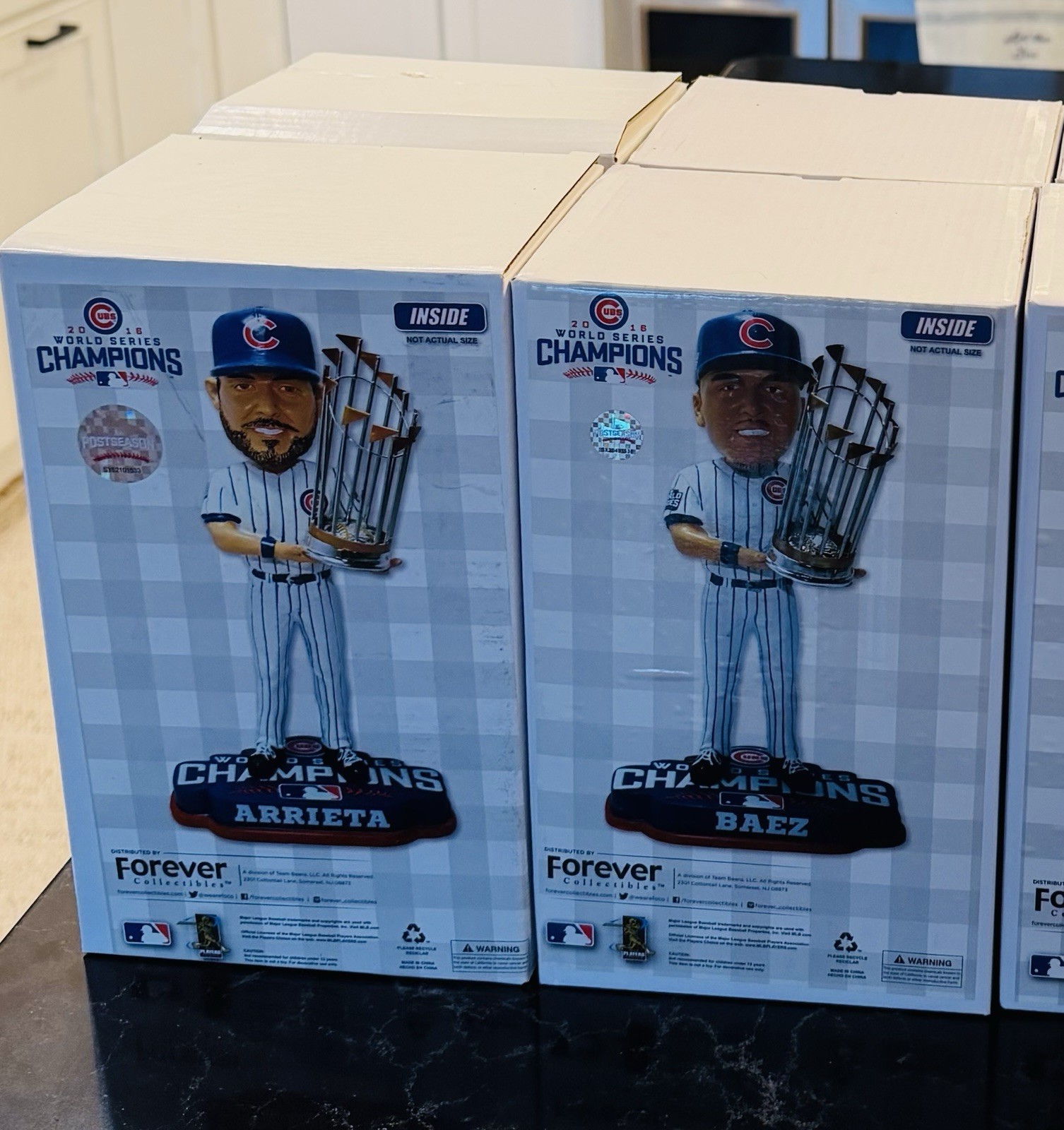 Forever Collectibles 2016 Chicago Cubs World Series Champions Bobbleheads Set Forever Collectibles 2016 Chicago Cubs World Series Champions Bobbleheads Set