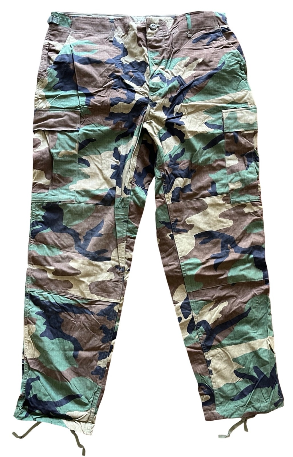 Vintage USGI Army BDU Combat Trousers M-81 Woodland Camo LARGE REGULAR 1995 Date