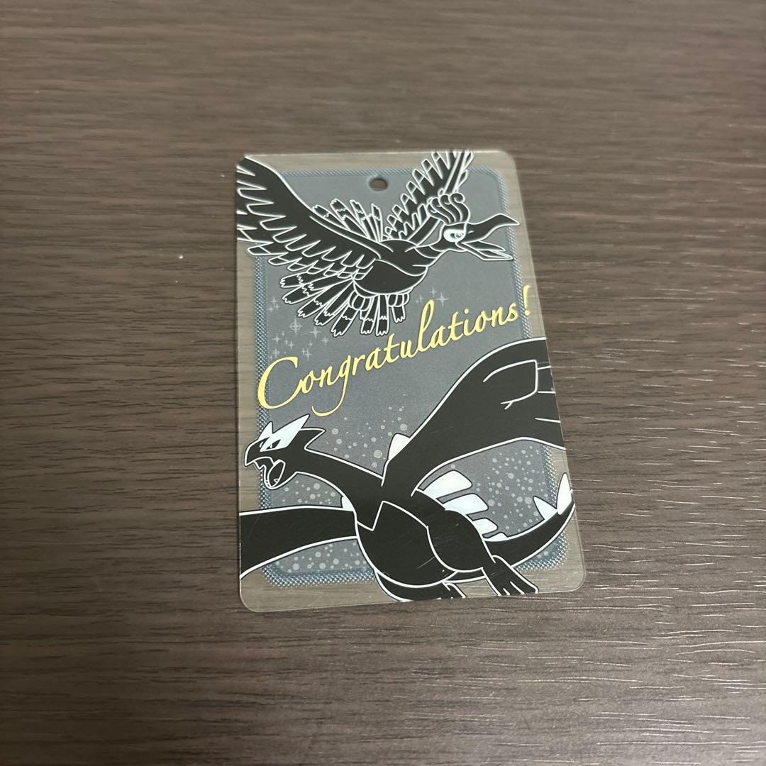 Pokemon Center Lugia Ho-Oh Hall of Fame Plate Card Name Tag Used