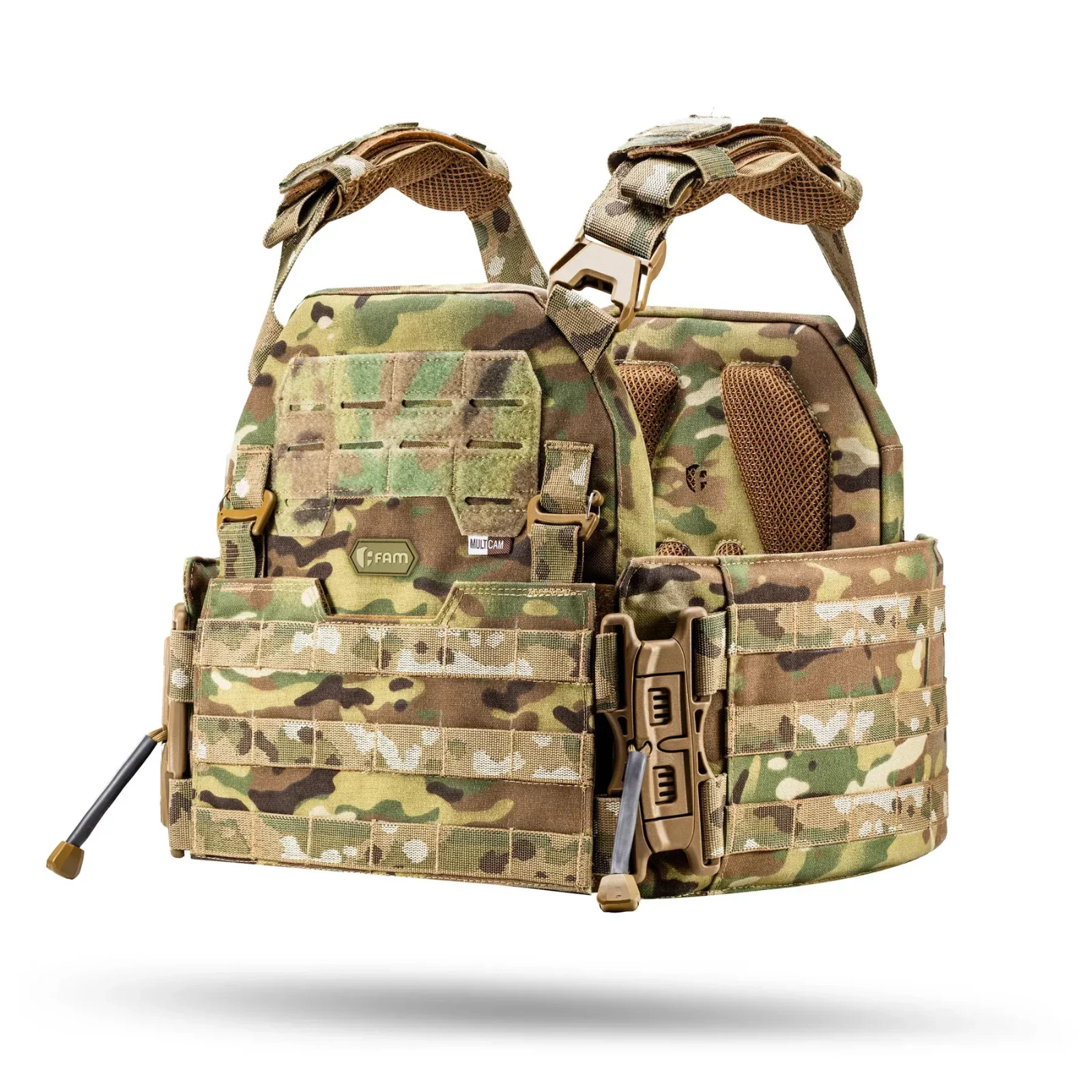 M8 Tactical Plate Carrier MOLLE Panel Multicam IRR Cordura Quick Release