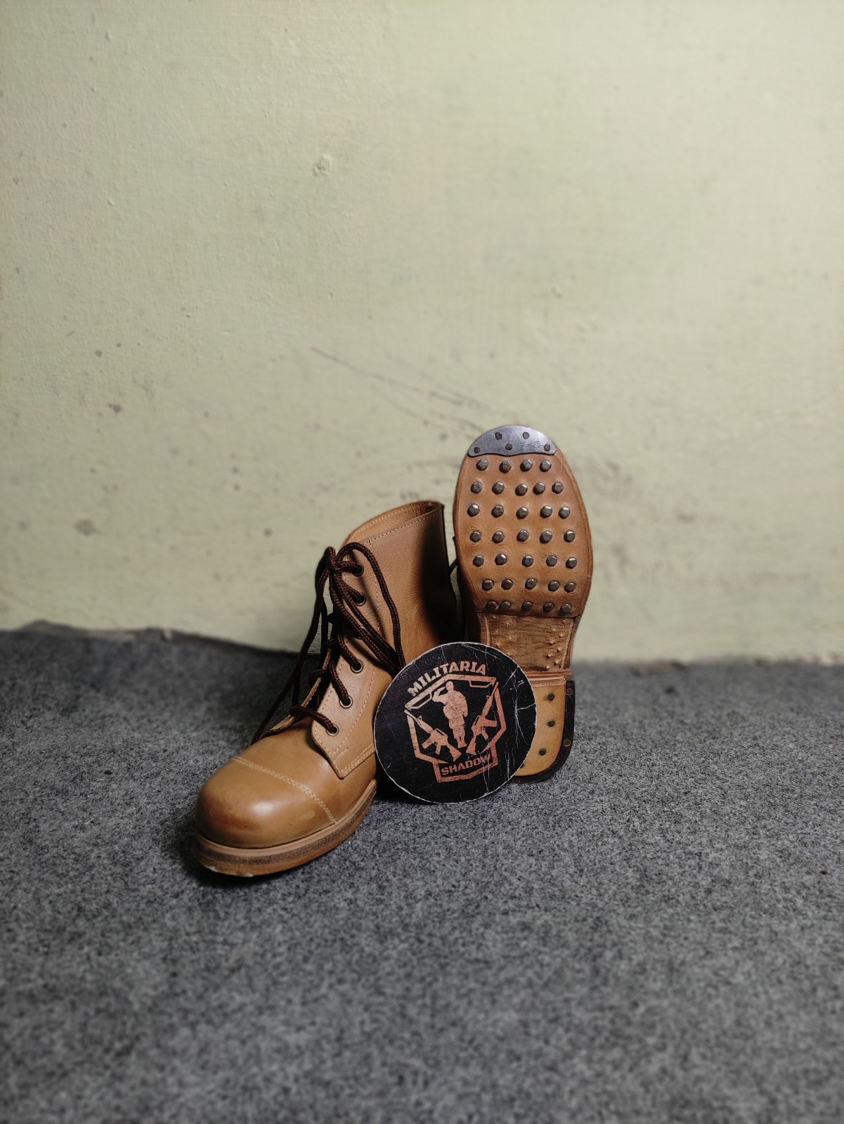 WW2 GERMAN M37 LOW BOOTS – HOBNAIL SOLE MARCHING BOOTS REPRO, Made to Size