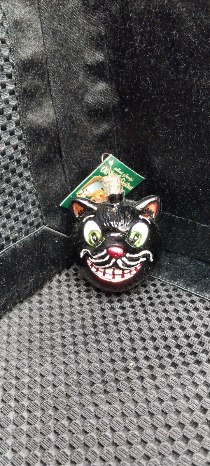 Halloween - Old World Ornament - Gring Cat - New with all tags