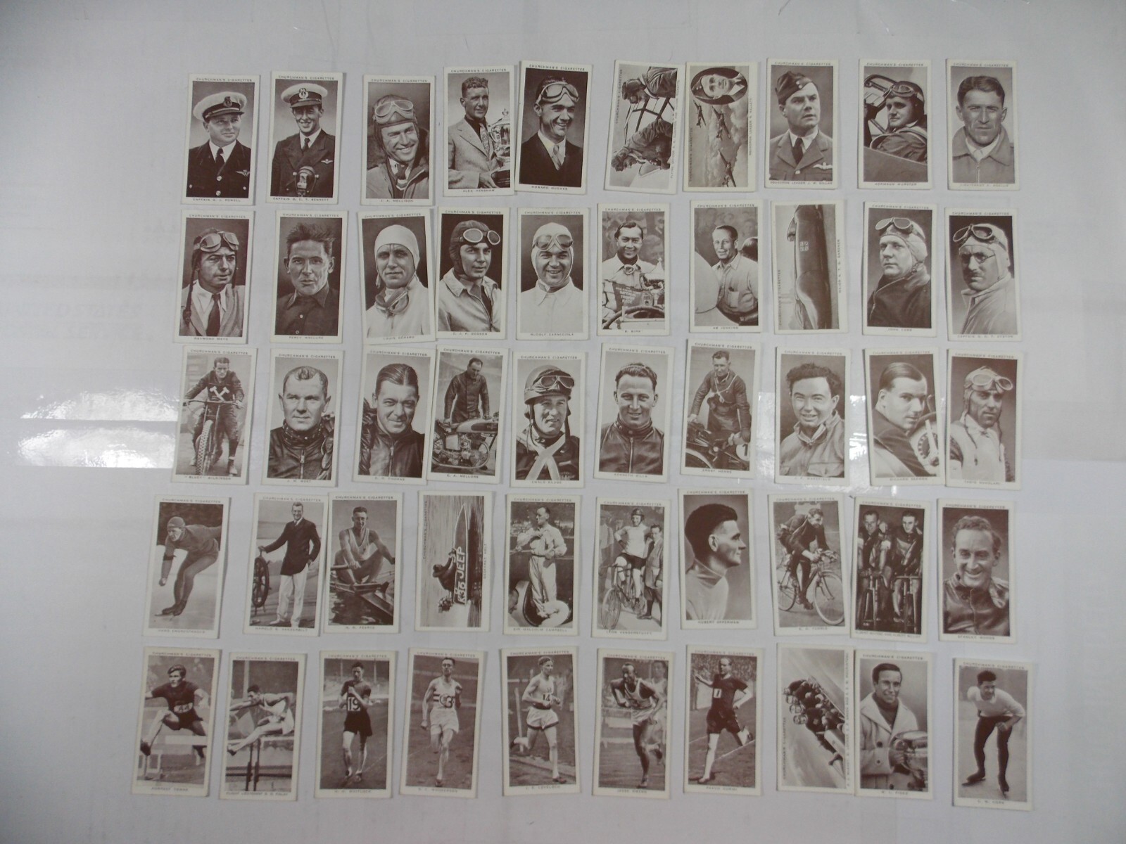 Churchman Cigarette Cards Kings of Speed 1939 Complete Set 50
