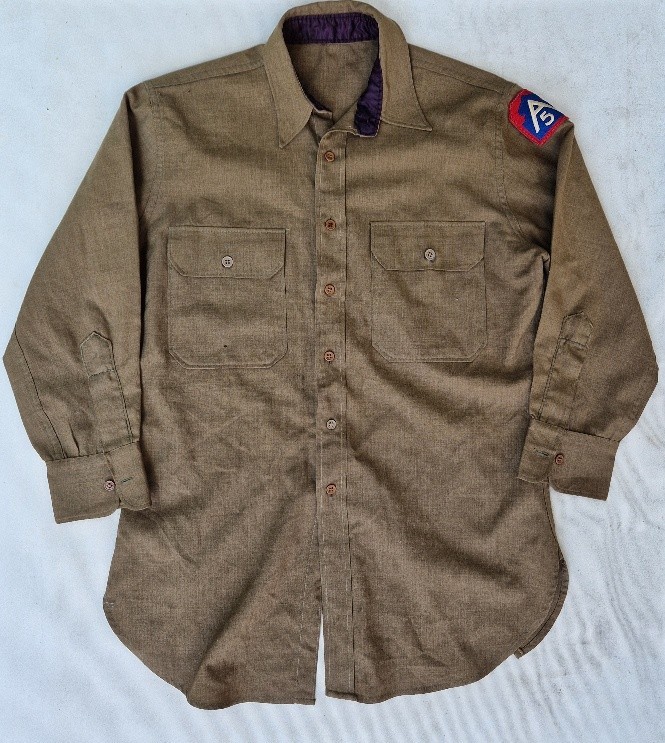 American WW2 US Army troop shirt 5th Army