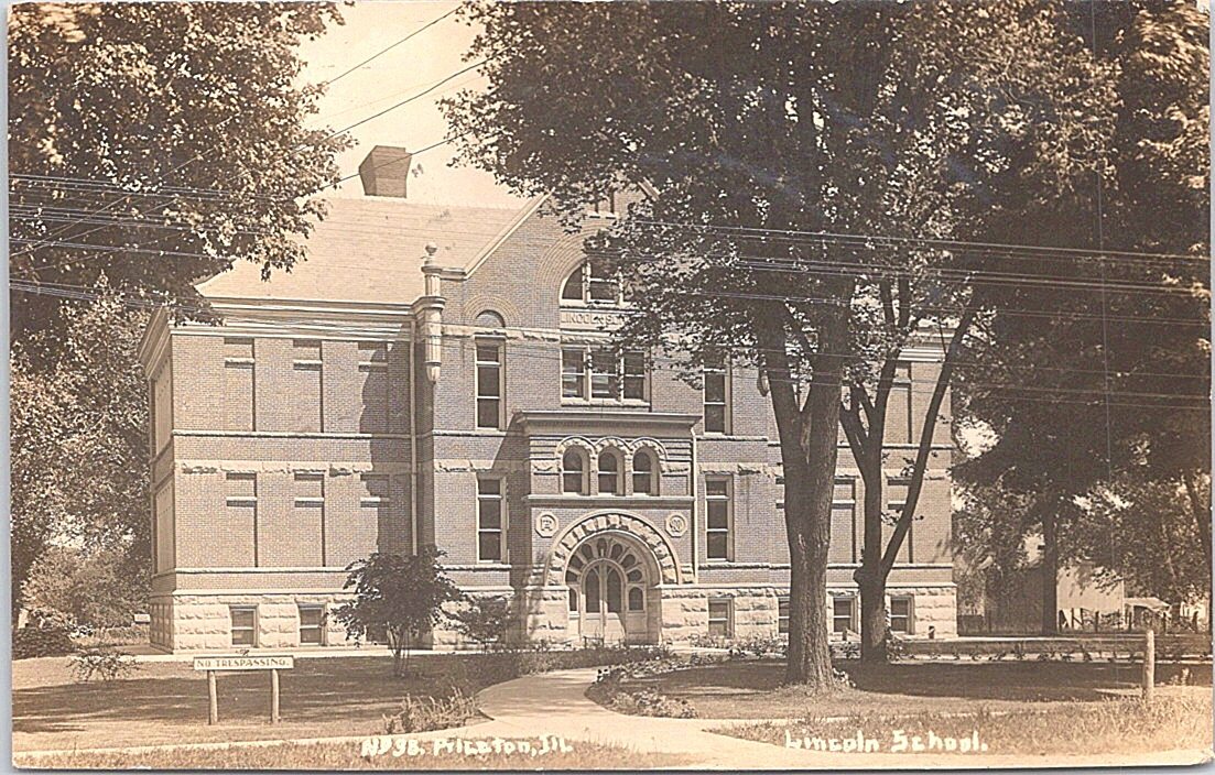 RPPC Princeton IL Lincoln School House 1908