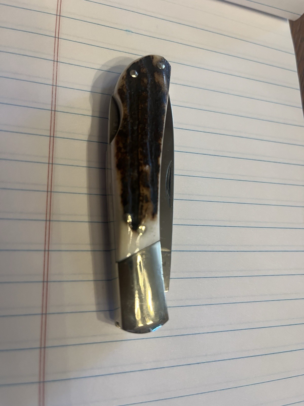 Fox N Hound Italy Lockback Genuine Stag Mint Vintage Pocket Knife