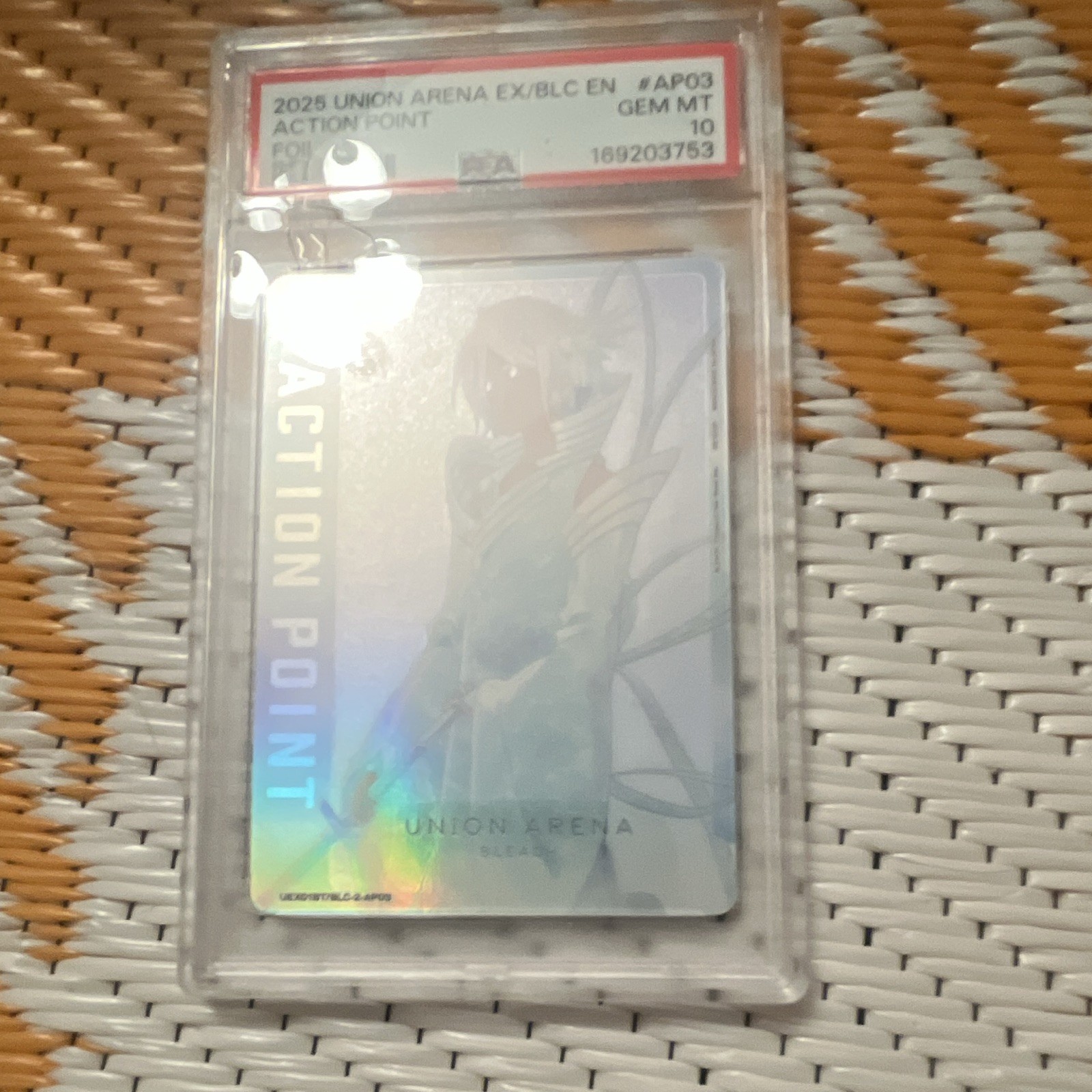 Bandai Union Arena 2025 Action Point #AP03 Foil PSA 10 Rukia English version