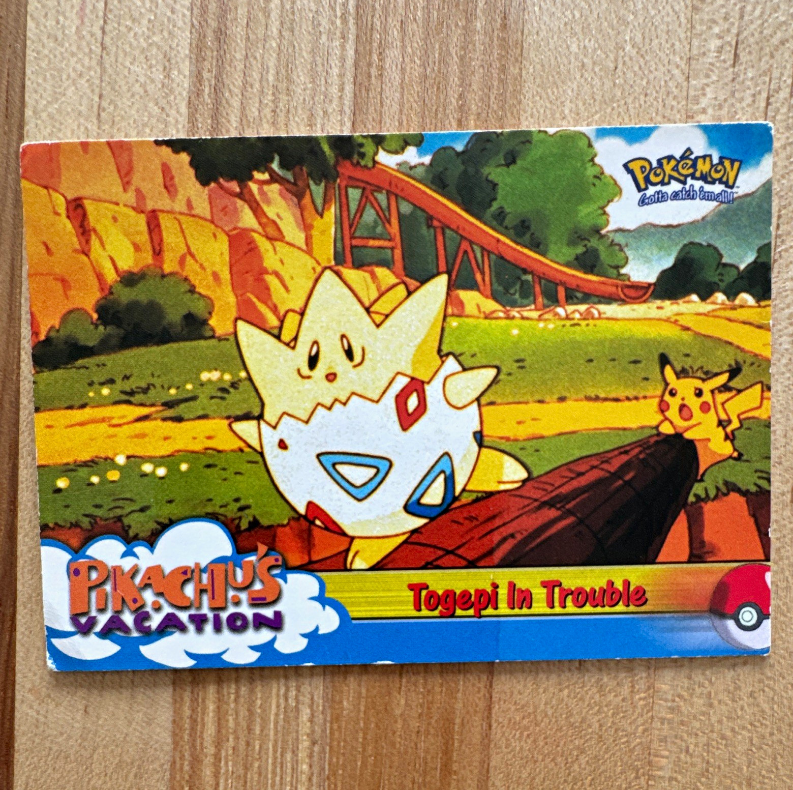 Topps 1999 Pikachu\'s Vacation Movie Animation Edition #1 Togepi In Trouble