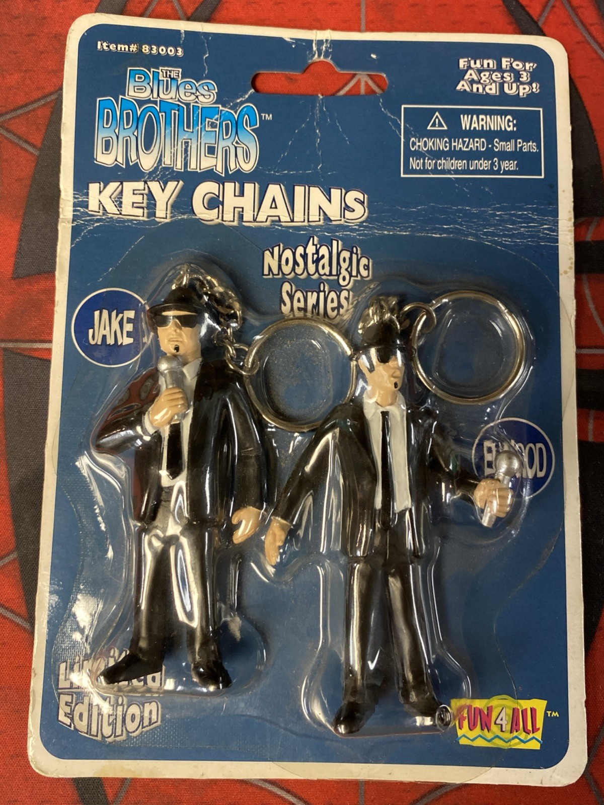 The Blues Brothers Vintage FUN4ALL Nostalgic Series Keychains 1997