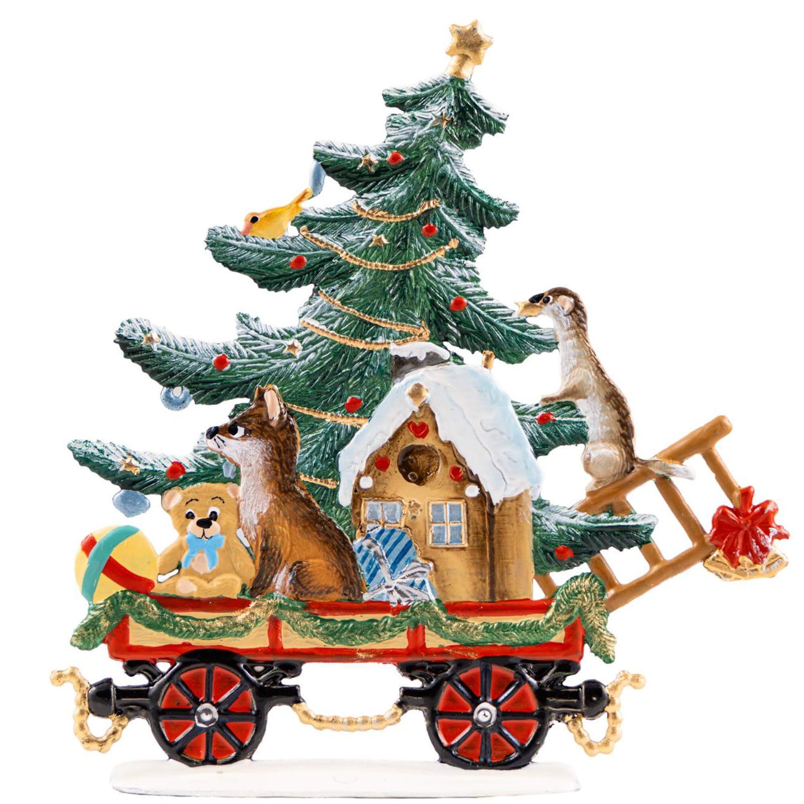 Train Car with Gift Delivery by Wilhelm Schweizer