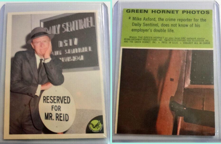 1966 Green Hornet Trading Cards Excellent Condition Pick Your Own 