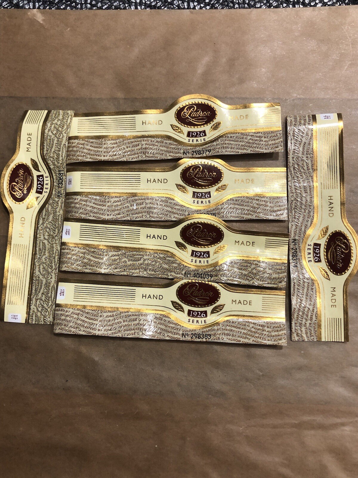 Set Of 20 Padron 1926 Serie Paper Cigar Bands. Mixed Media, Ephemera, Art, Craft