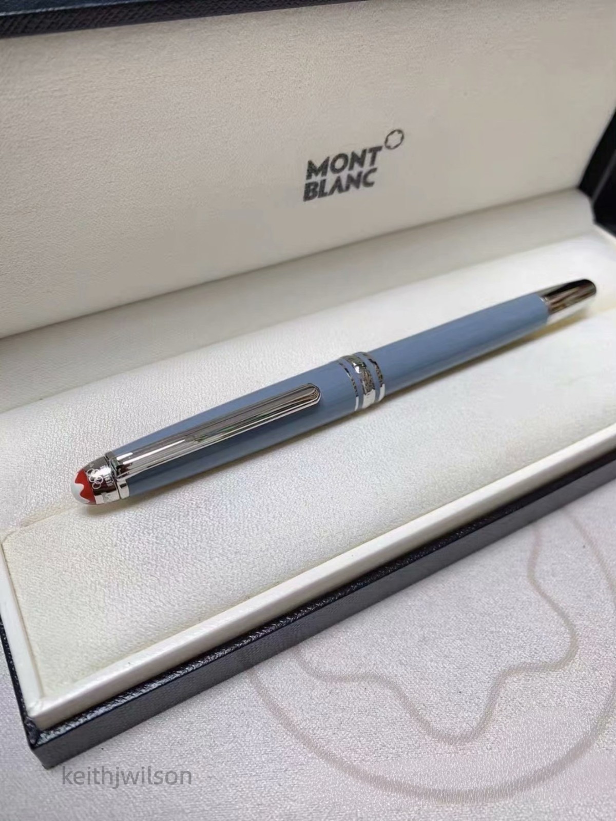 Montblanc Classic Meisterstück Olympic blue ballpoint pen with box Montblanc Classic Meisterstück Olympic blue ballpoint pen with box