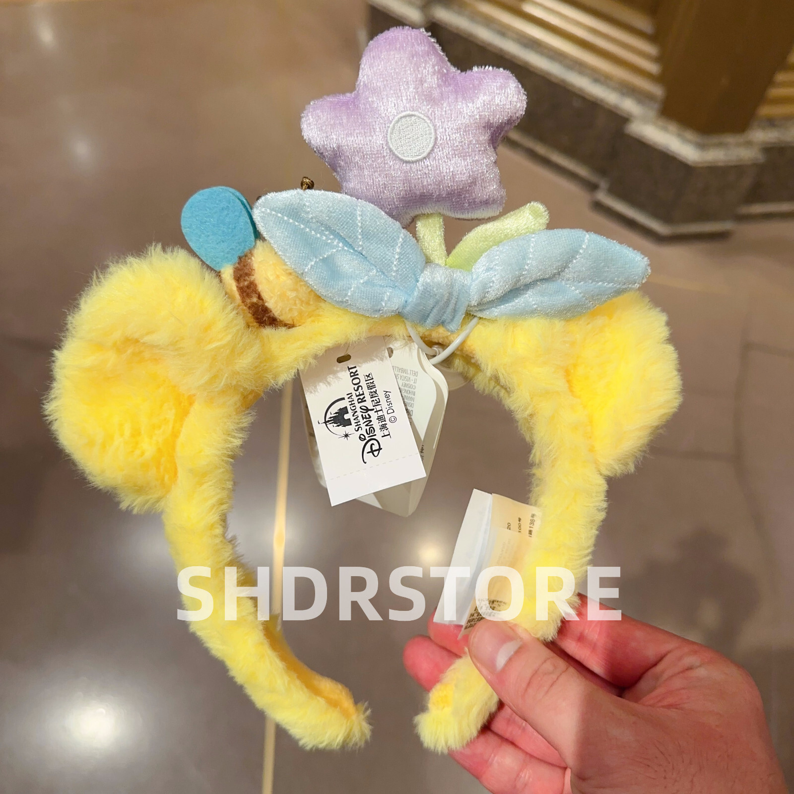 Disney authentic 2024 winnie the pooh minnie mouse ear headband disneyland