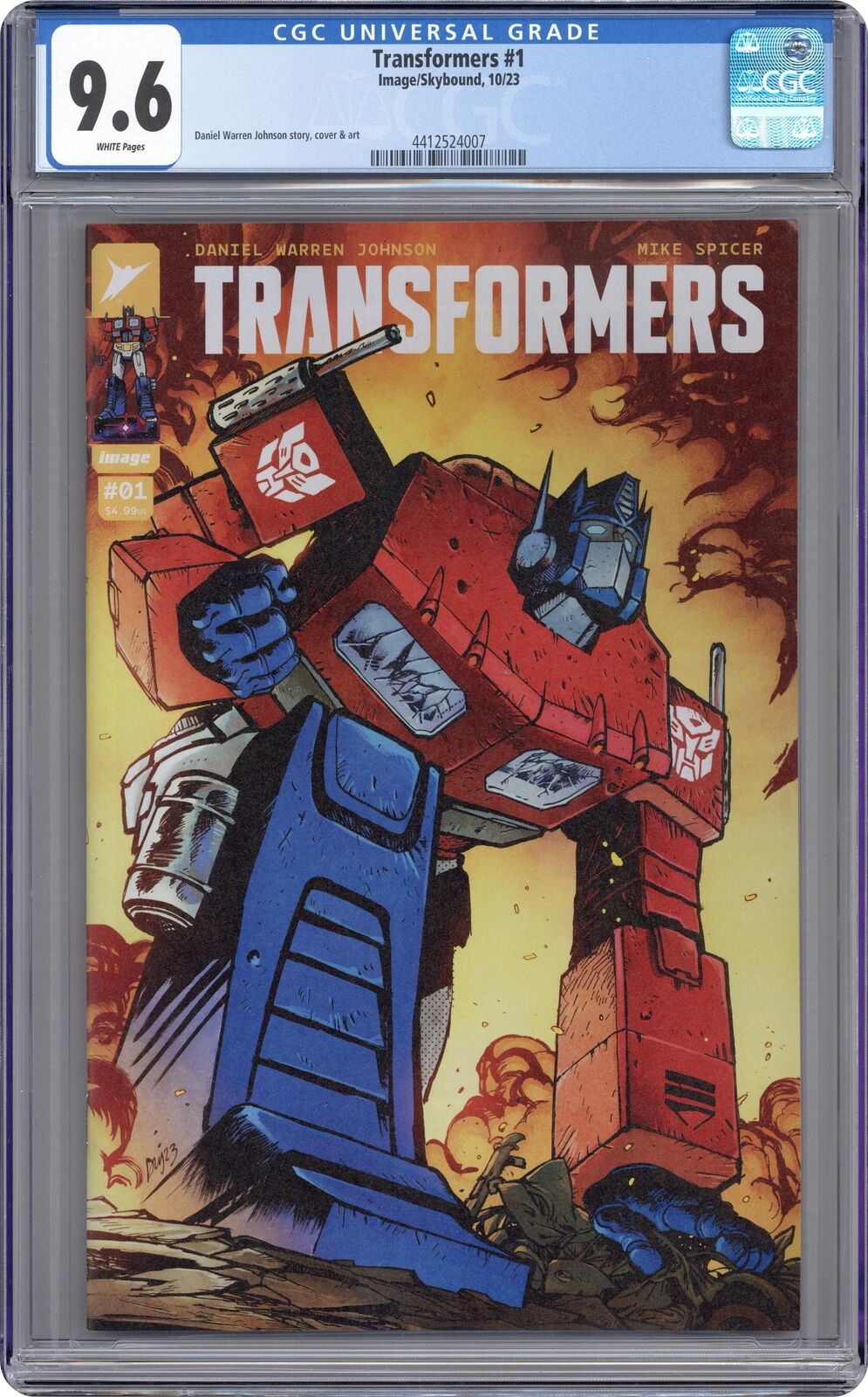 Transformers 1A CGC 9.6 2023 4412524007