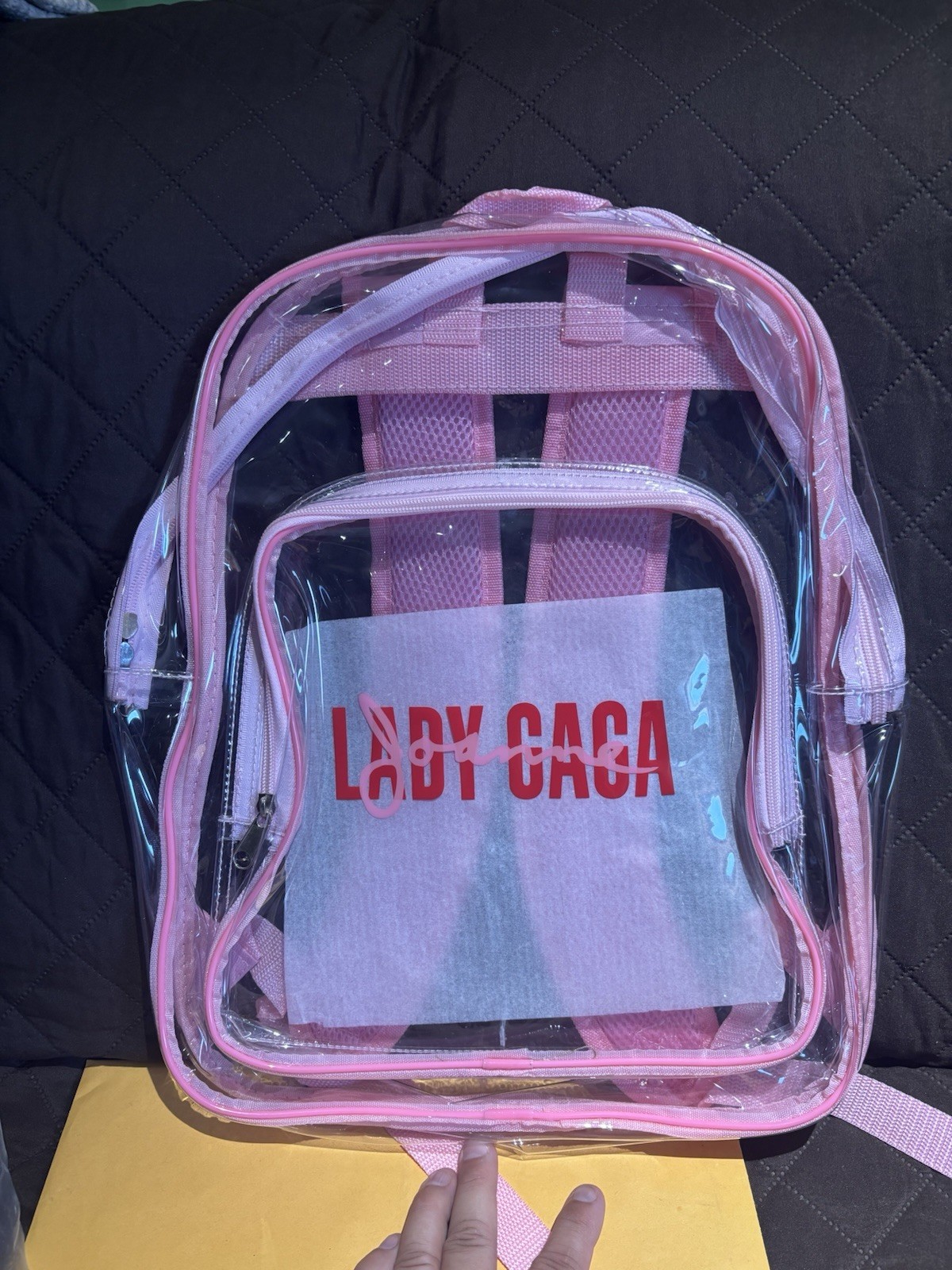 LOT OF LADY GAGA ITEMS  PROMO BAG TSHIRT SIGNED CARD READ INFO SHIPS FREE