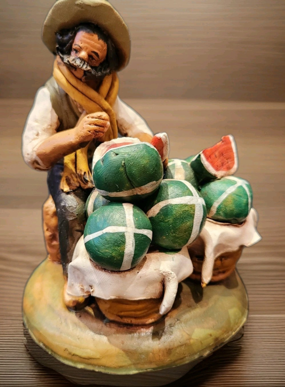 Vtg Italian Sicilian Terracotta Sculpture 5.5\