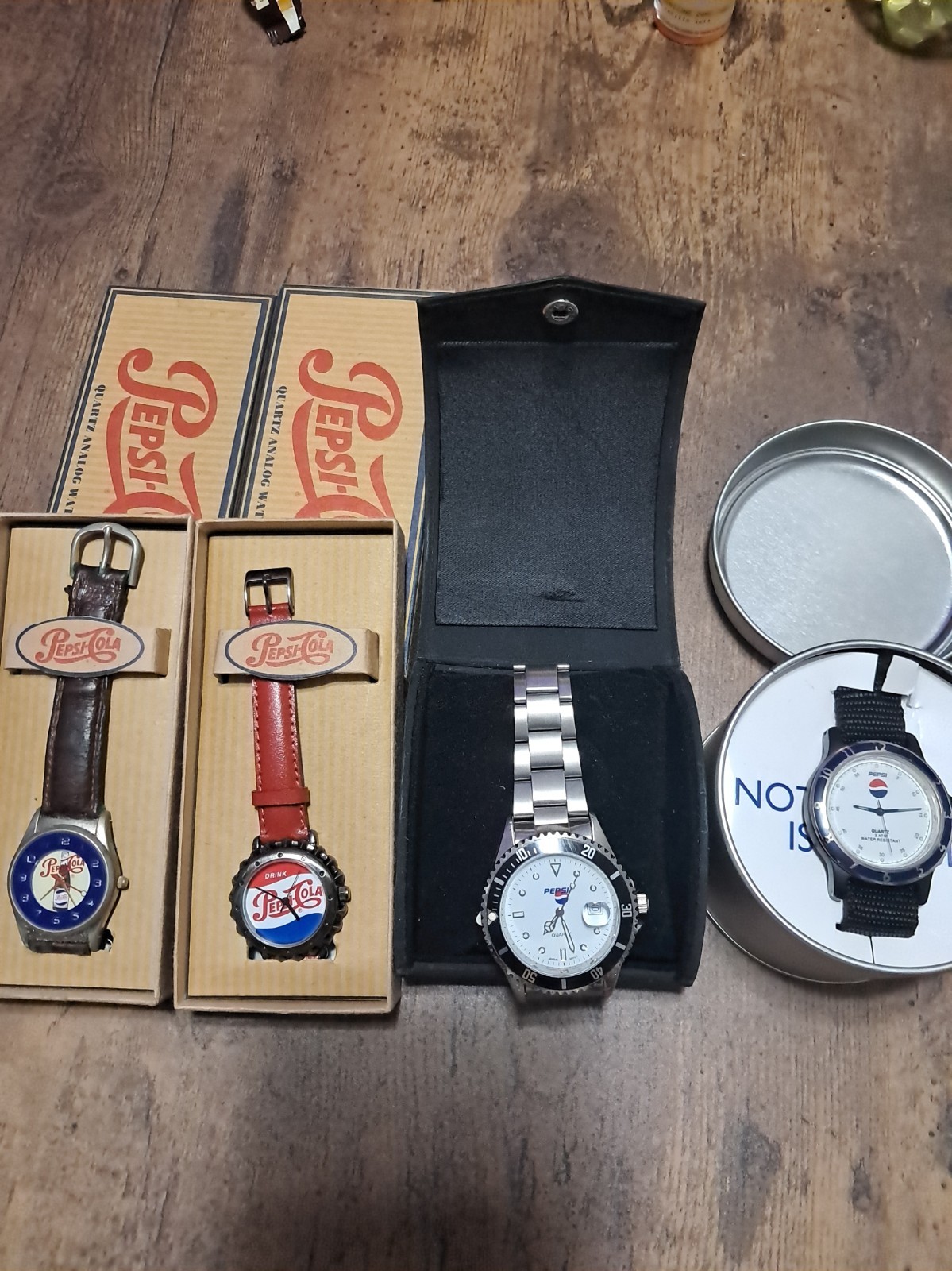 Pepsi Cola Vintage Watches Lot Of 4 Pepsi Cola Vintage Watches Lot Of 4