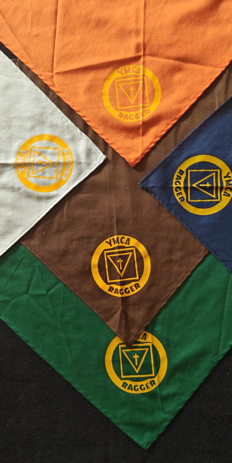 Vintage 70s YMCA Ragger Neckerchiefs