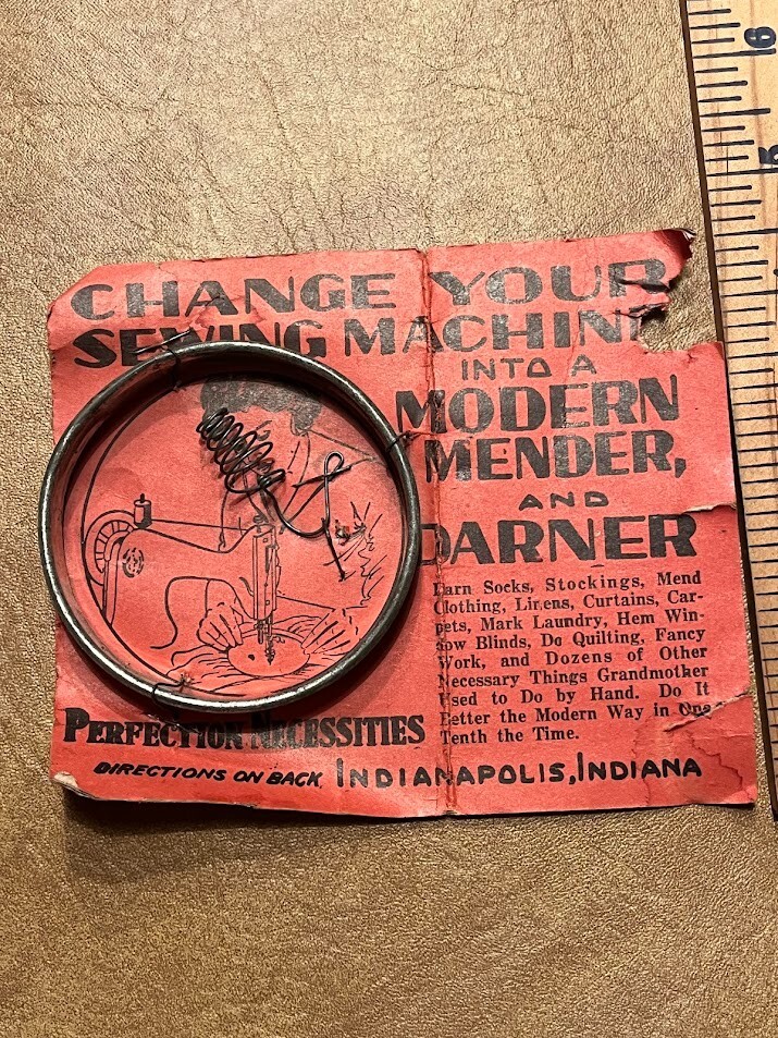 Vintage Mender and Darner Perfection Necessities 1938 Indiana on Card