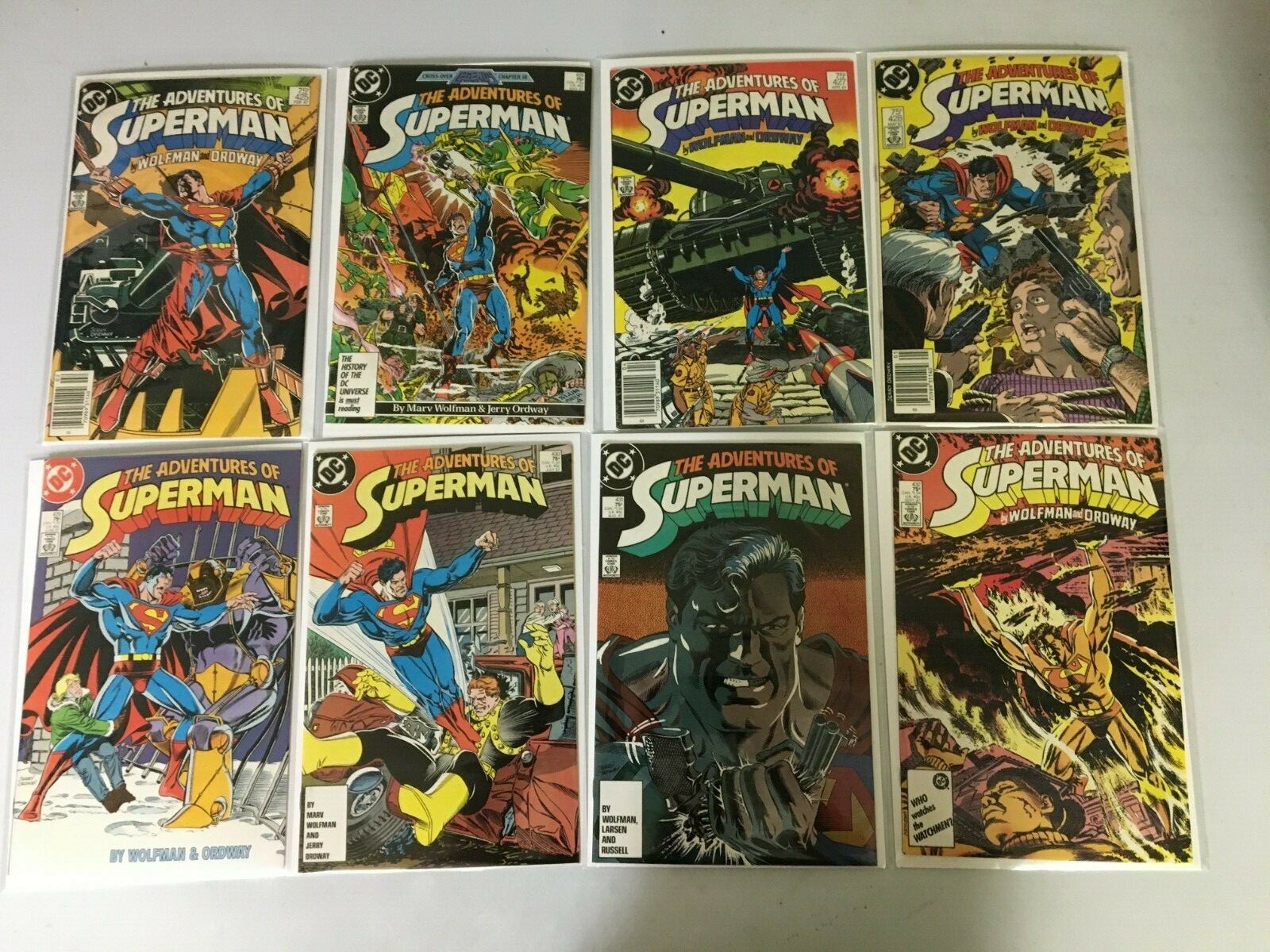 Adventures of Superman comic lot 46 different from #425-471 8.0 VF (1987-90) Adventures of Superman comic lot 46 different from #425-471 8.0 VF (1987-90)