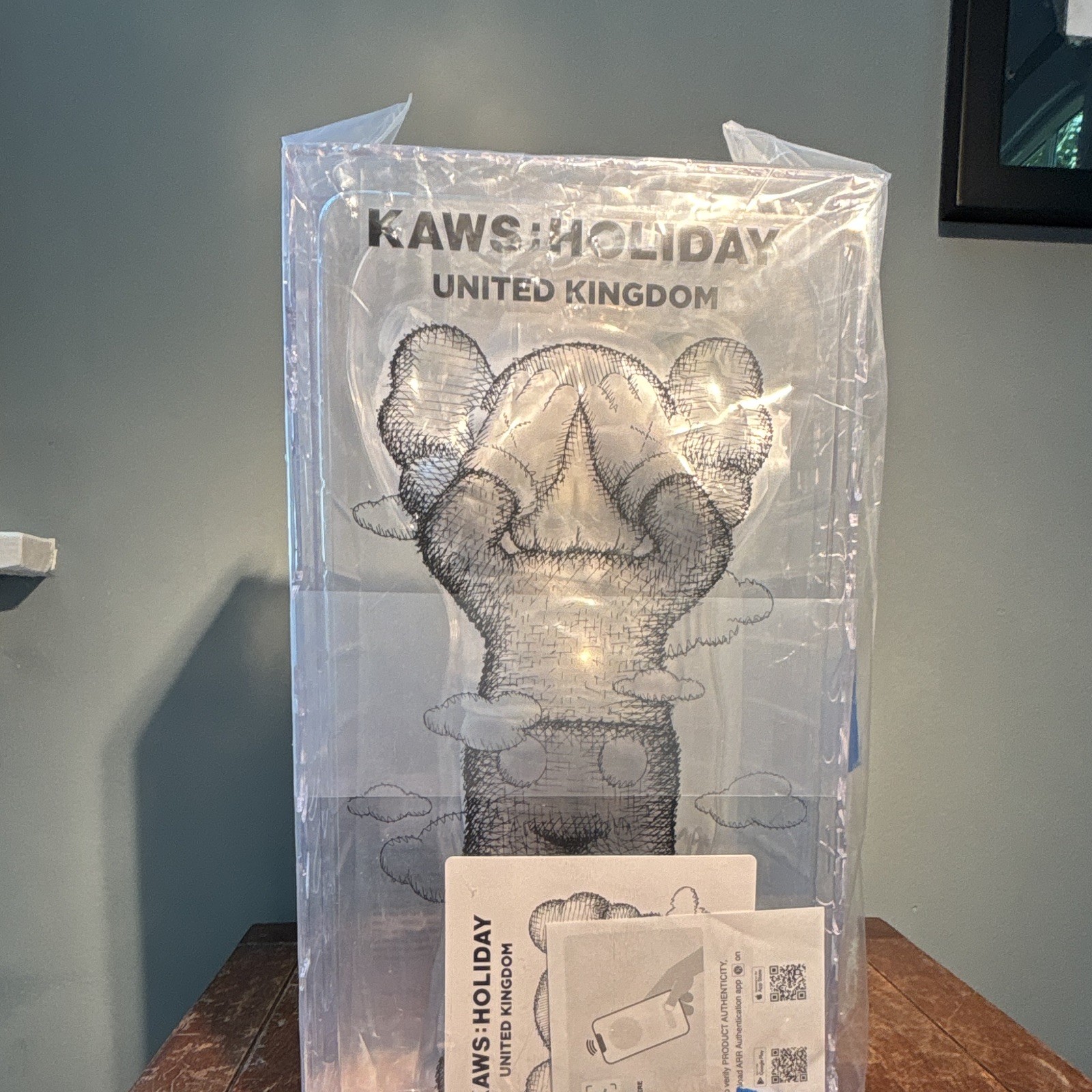 KAWS: Holiday United Kingdom Companion White Large 15in Plastic Figurine Boxed