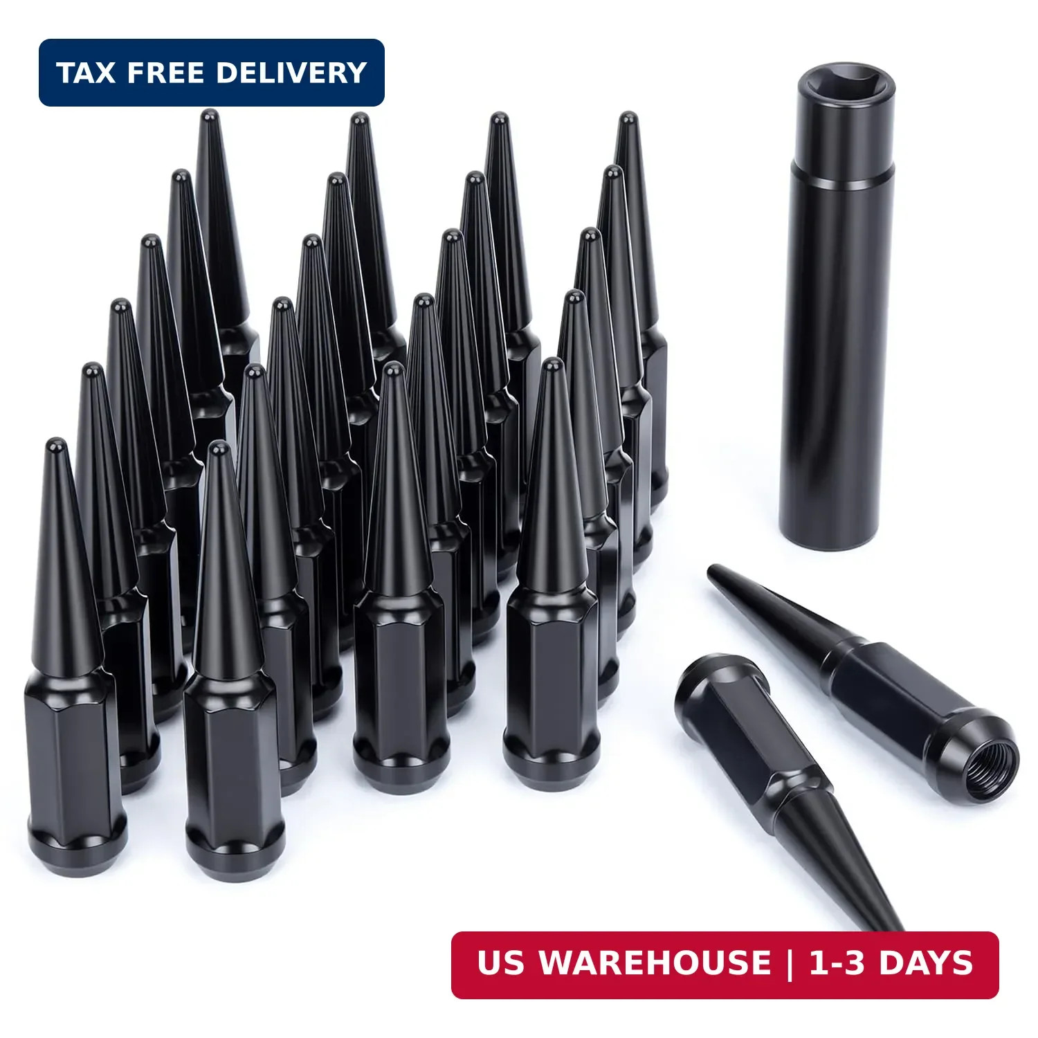 14mmx1.5 Wheel Spike Lug Nuts for Chevy Silverado Sierra 1500,24pcs 14x 14mmx1.5 Wheel Spike Lug Nuts for Chevy Silverado Sierra 1500,24pcs 14x