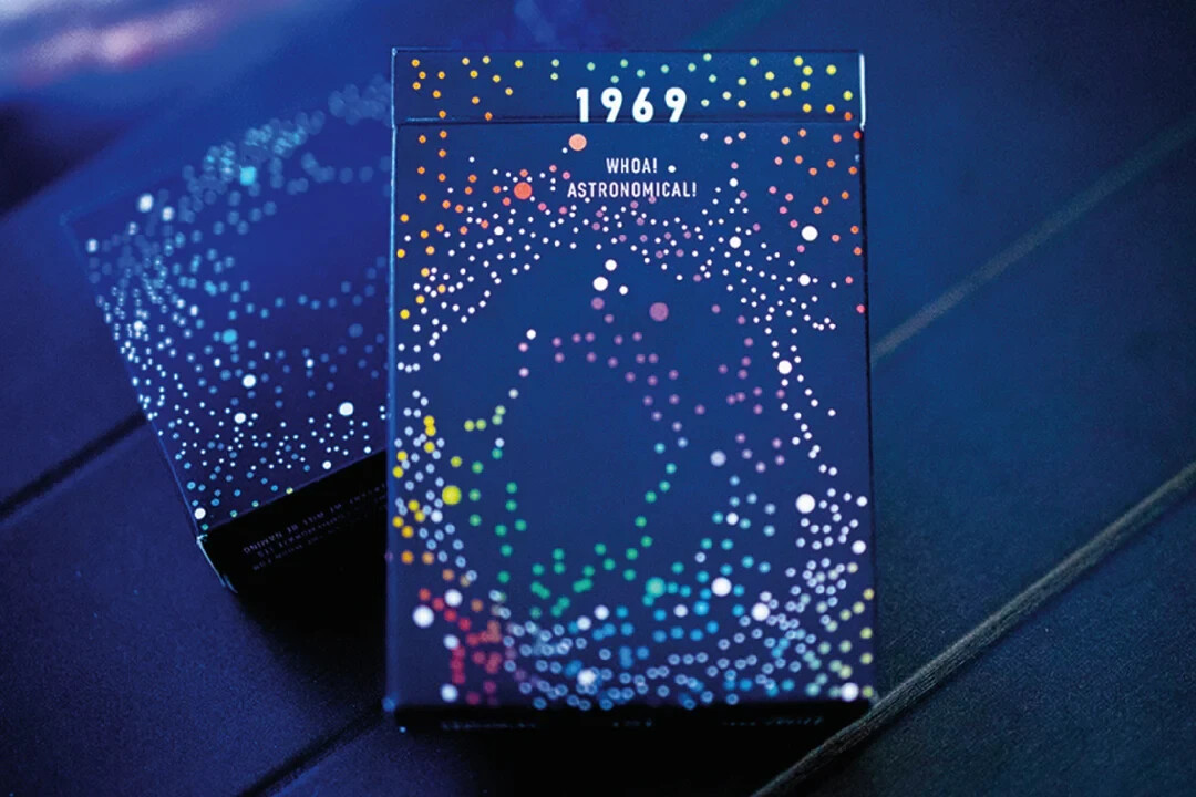 1969 Whoa Blue Playing Card Deck New/Sealed Deckidea Very Rare