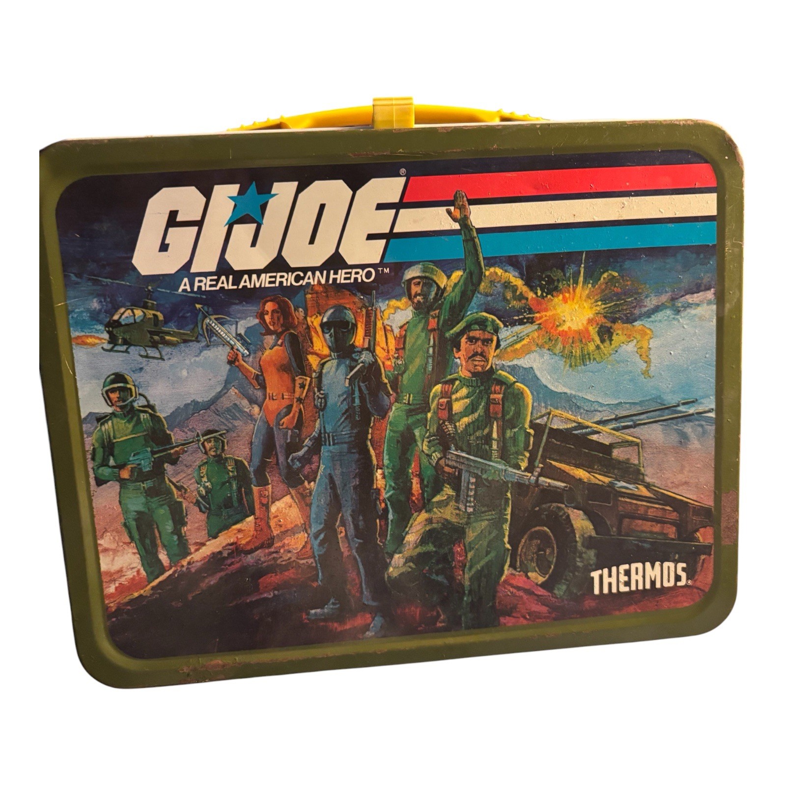Vintage 1982 GI Joe Metal Lunchbox… no Thermos. VGUC