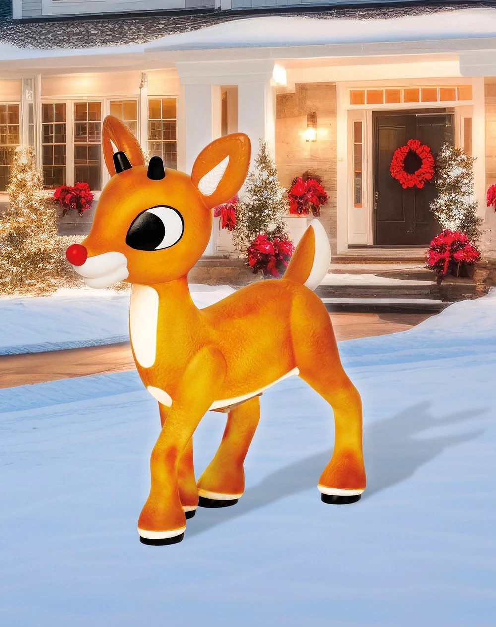 2 Ft Light-Up Rudolph Blow Mold - Rudolph the Red-Nosed Reindeer