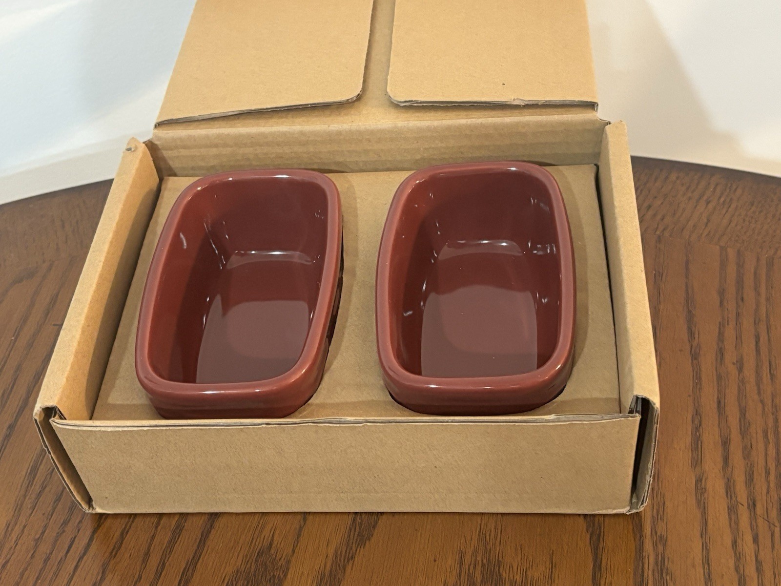 Longaberger Pottery Woven Traditions Dash Bowls Set Of 2 Paprika Nice
