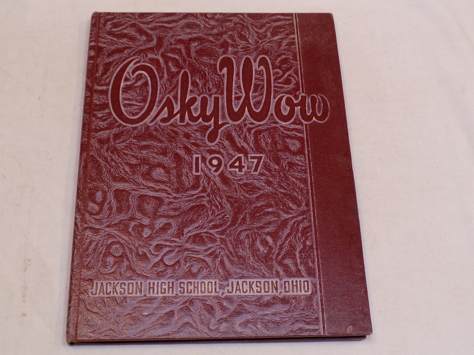1947 Jackson High School Student Yearbook Ohio The Osky Wow Student Alumni Book