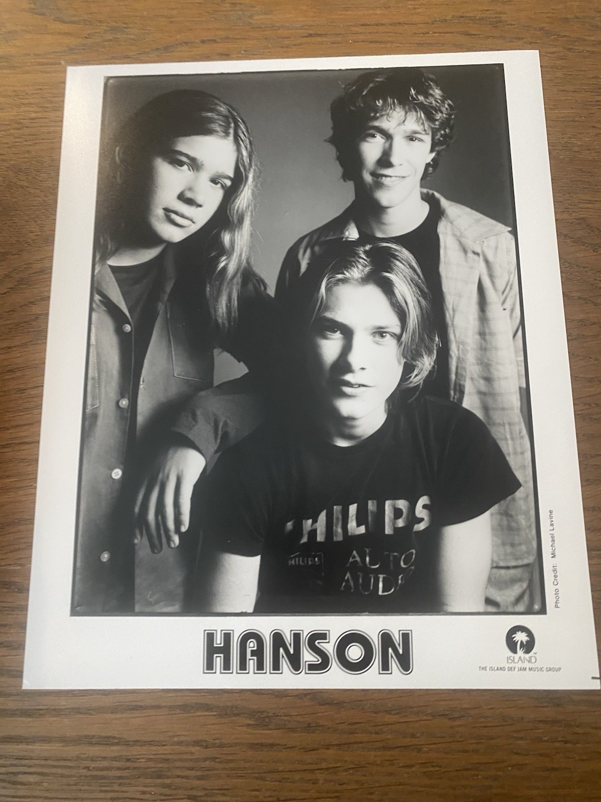 Hanson - Official Merchandise - Vintage Rare  glossy 8 X 10 promo photo