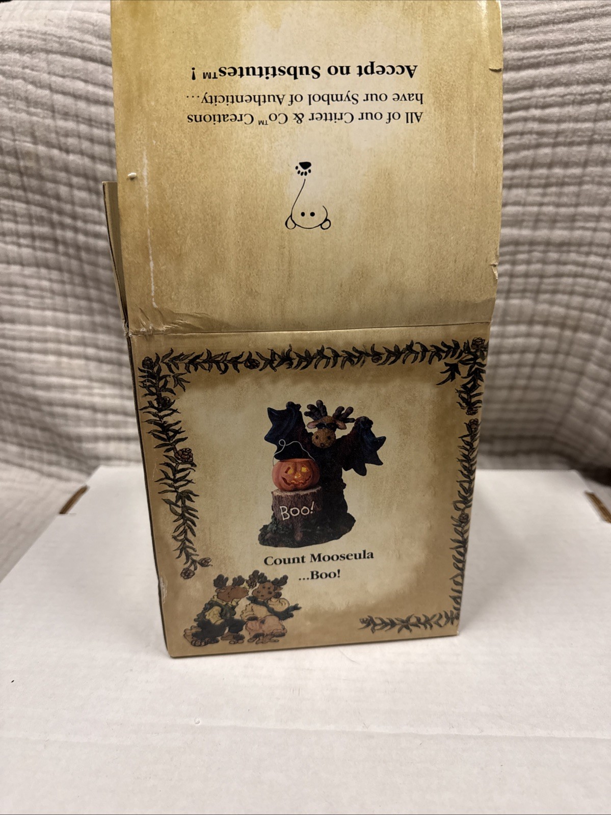 Boyds Bears Count Mooseula Boo #4014767 Halloween Moose Vampire Figurine 2009