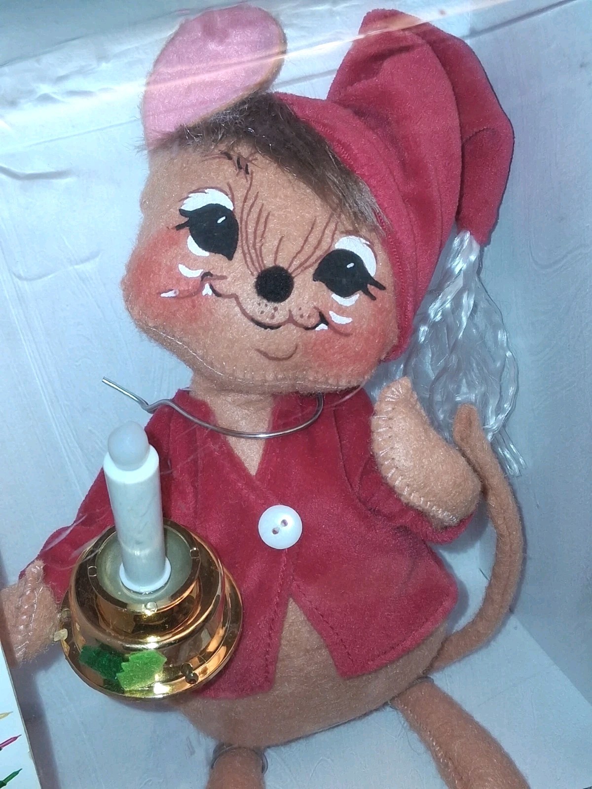ANNALEE IN LIGHTS EXCLUSIVE Christmas Nightshirt Mouse ILLUMINATE CANDLE NEW BOX ANNALEE IN LIGHTS EXCLUSIVE Christmas Nightshirt Mouse ILLUMINATE CANDLE NEW BOX