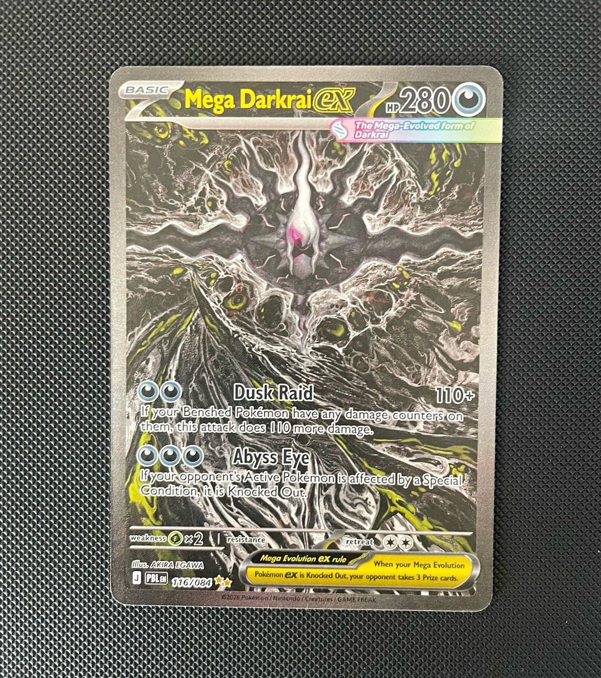 The Pokémon Company Mega Darkrai EX 107/122 Pitcher Black Full Art Holo