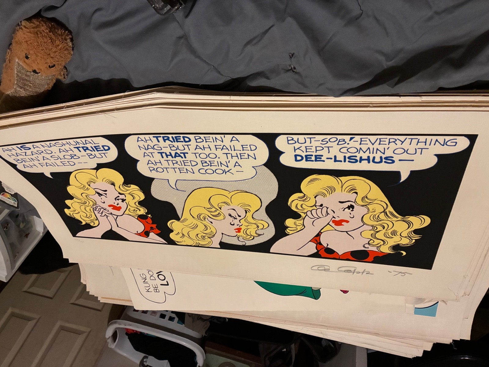 **PLEASE READ FULL DESCRIPTION** Autographed Al Capp Lithographs, Original paint **PLEASE READ FULL DESCRIPTION** Autographed Al Capp Lithographs, Original paint