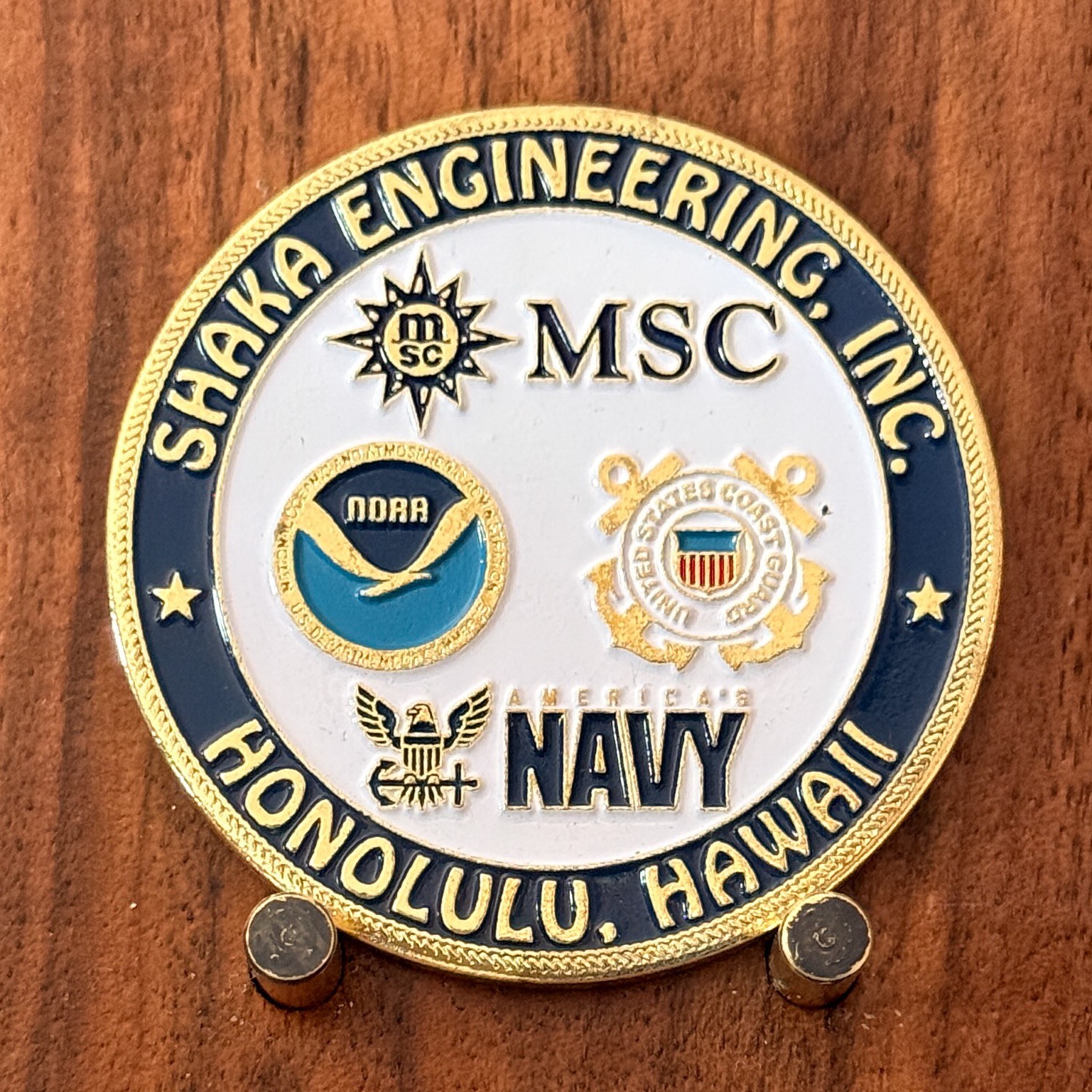 Shaka Engineering Honolulu Hawaii 30th Anniversary Challenge Coin  W#30