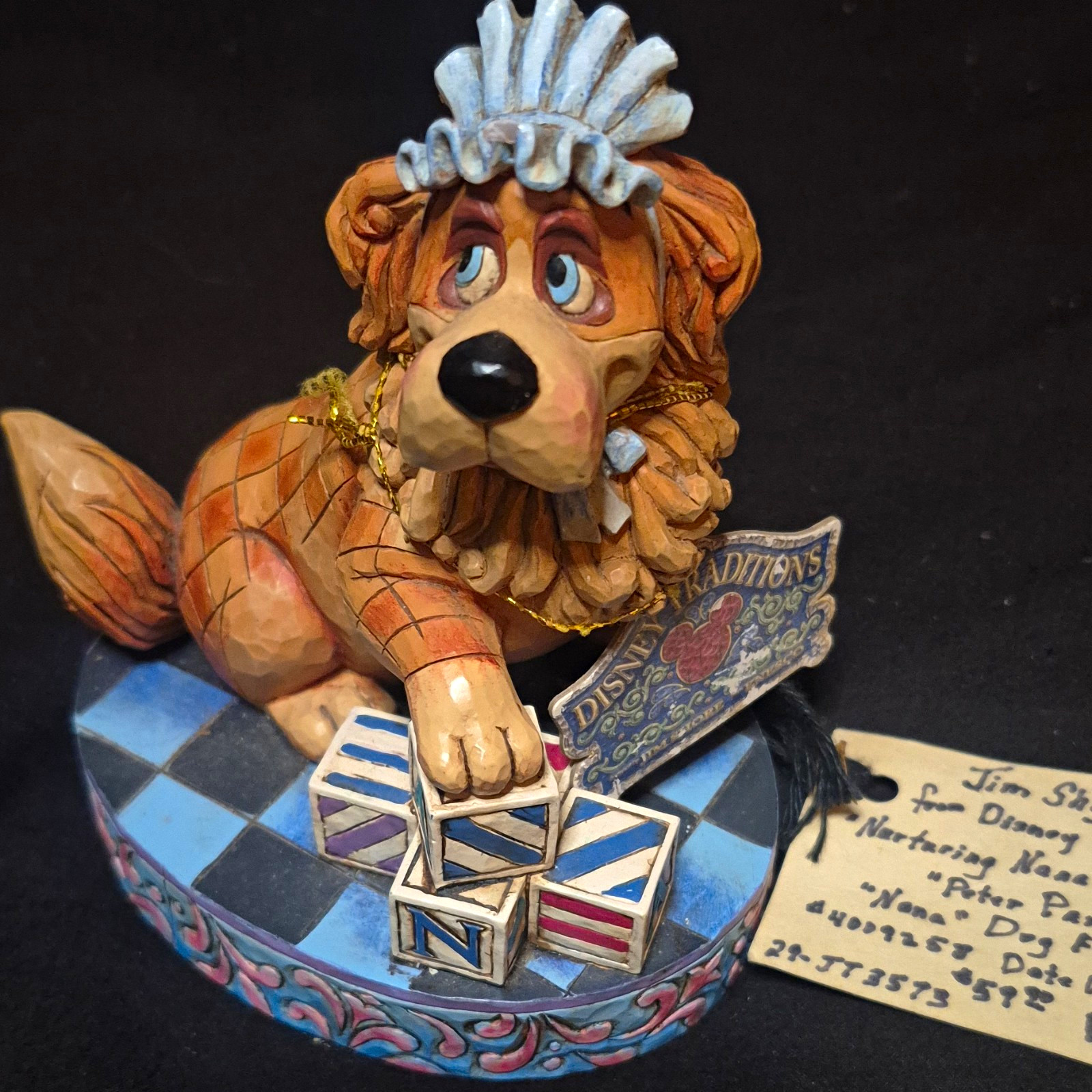 Disney Traditions Jim Shore Nana Dog Figurine Resin Painted Vintage