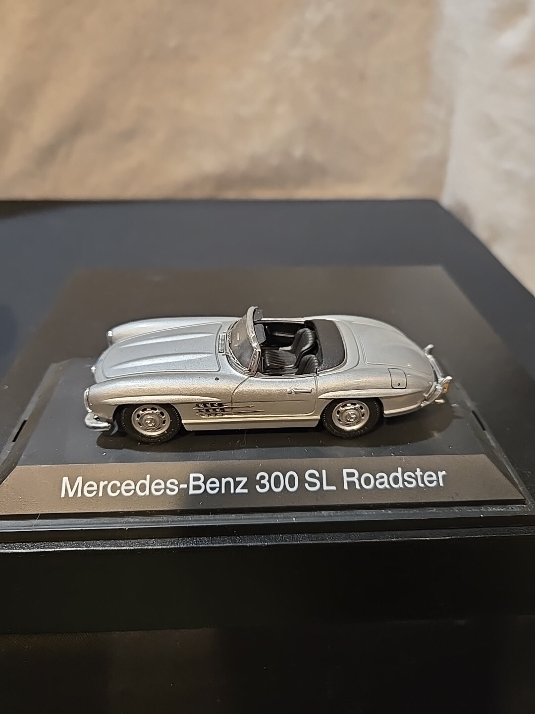 Schuco Mercedes-Benz 300 SL Roadster on Display Name Platform Schuco Mercedes-Benz 300 SL Roadster on Display Name Platform