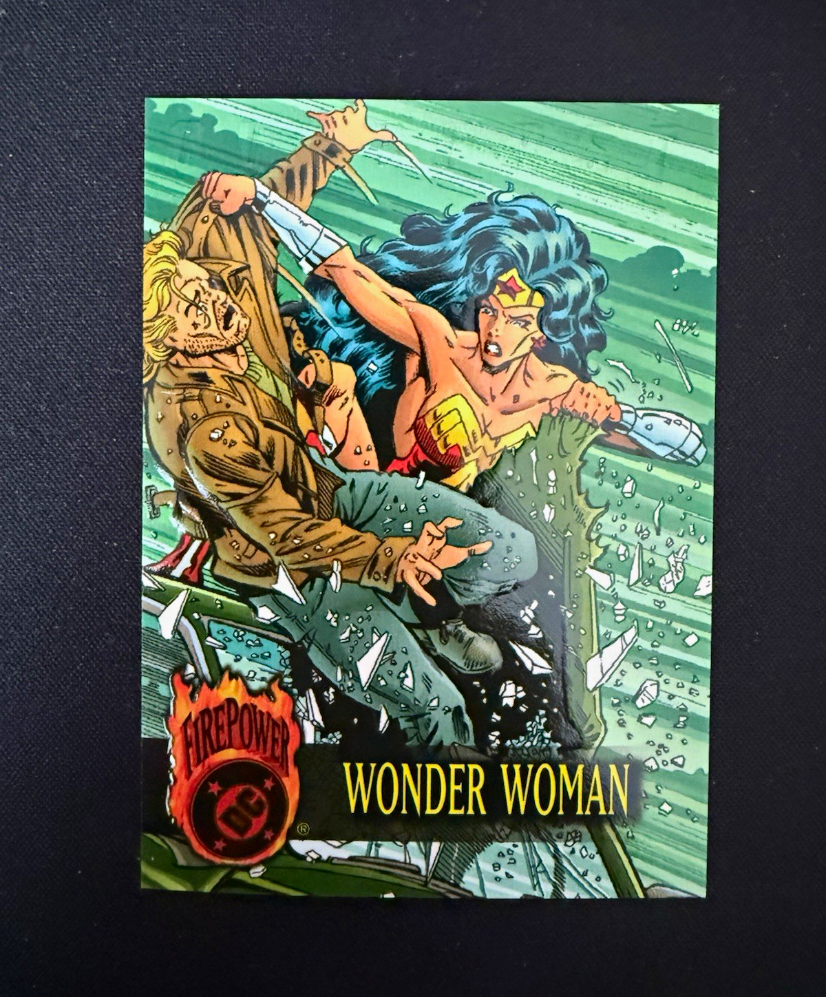 1996 Fleer DC Outburst Firepower #5 Wonder Woman