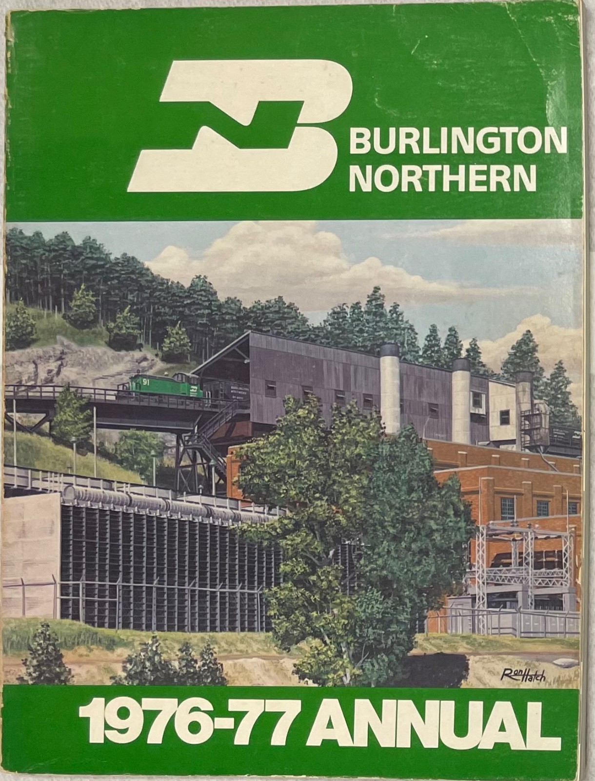 Burlington Northern 1976-77 Annual. Locomotive & location info. With assignments