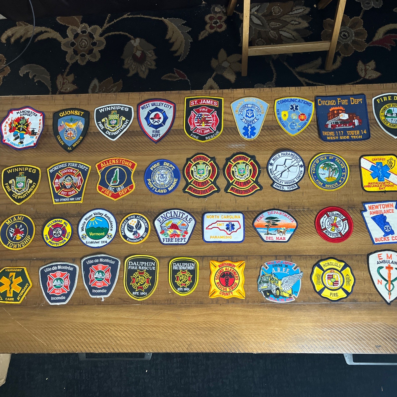 Fire Dept. EMT Ambulance patches from all over the US - great lot of 36 Fire Dept. EMT Ambulance patches from all over the US - great lot of 36
