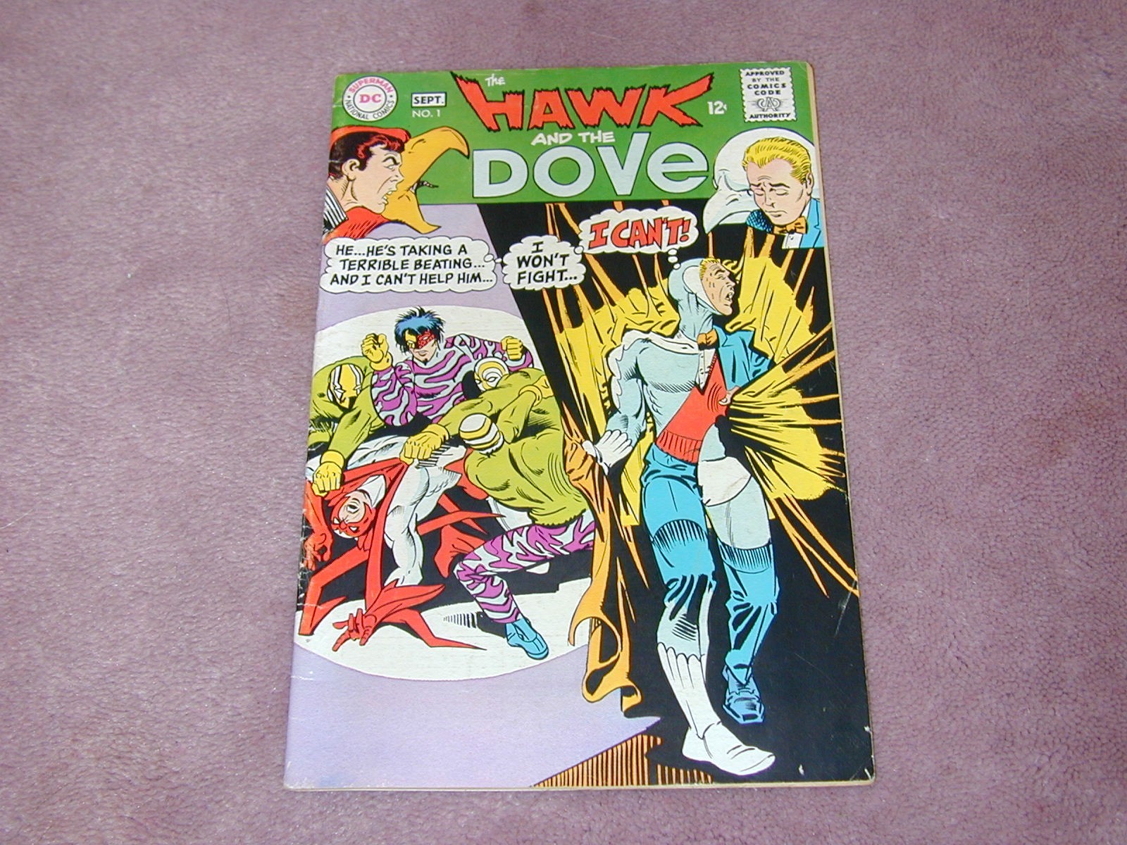 The Hawk and the Dove comic # 1, by DC Comics 1968 The Hawk and the Dove comic # 1, by DC Comics 1968