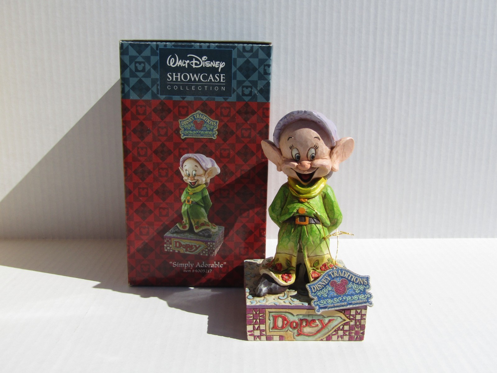 Jim Shore Disney Traditions Simply Adorable Dwarf Dopey Figurine #4005217 Jim Shore Disney Traditions Simply Adorable Dwarf Dopey Figurine #4005217