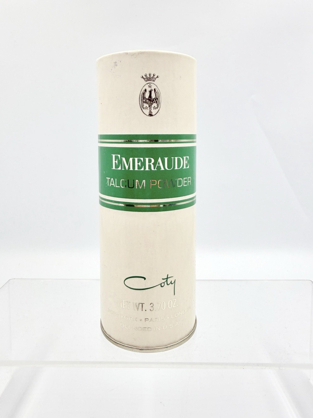 Vintage EMERAUDE Perfumed Talc 3.70 oz Coty Sealed Body Powder Sealed Rare